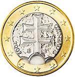 1 euro (other side, country Slovakia) 1